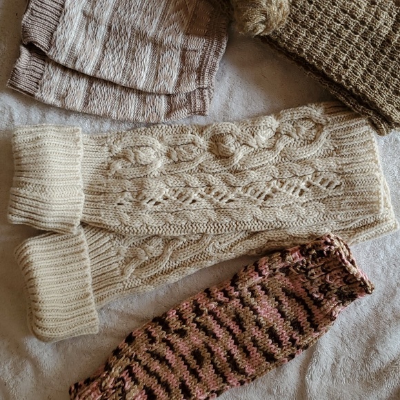 4 Pairs of Boot Cuffs or Leg Warmers in neutral colors One Size EUC $10.00 - Picture 3 of 5
